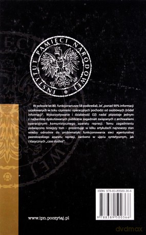 Osobowe środki pracy operacyjnej. [KSIĄŻKA]