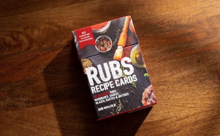 Rubs Recipe Cards: 60 Delicious Marinades, Sauces, Seasonings, Glazes and Bastes [KSIĄŻKA]