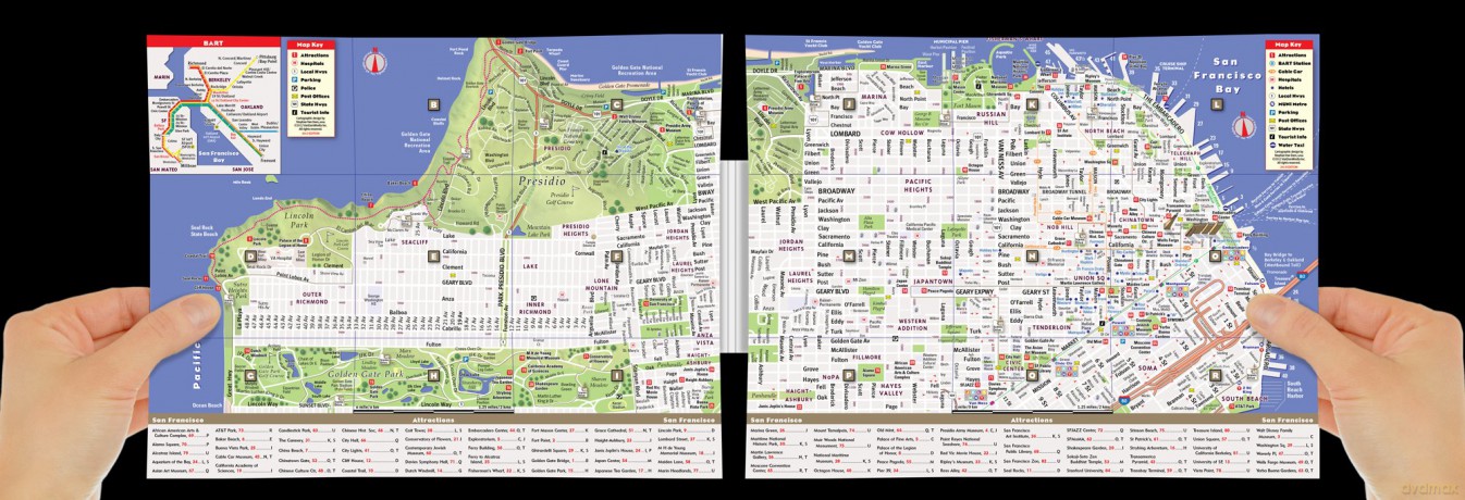 San Francisco Pop-Up Map By Vandam: 4 [KSIĄŻKA]