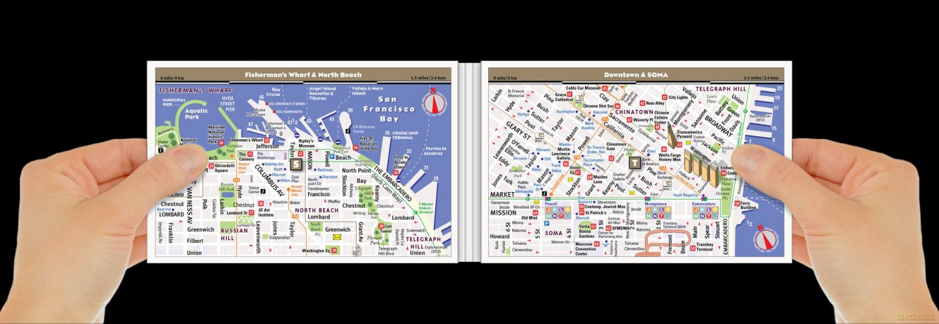 San Francisco Pop-Up Map By Vandam: 4 [KSIĄŻKA]