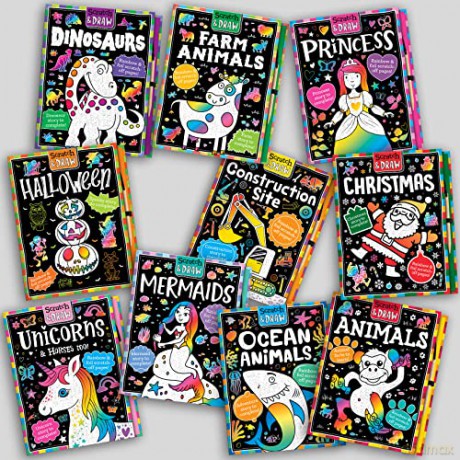 Scratch and Draw Mermaids - Scratch Art Activity Book [KSIĄŻKA]