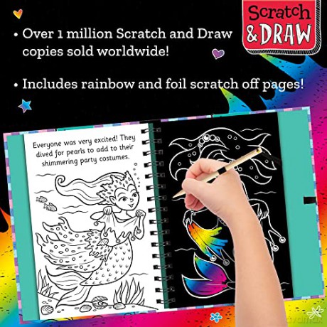 Scratch and Draw Mermaids - Scratch Art Activity Book [KSIĄŻKA]