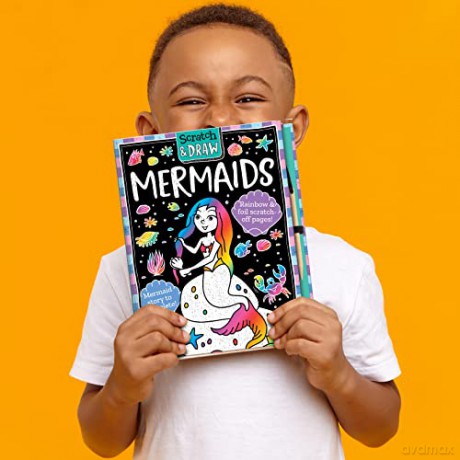 Scratch and Draw Mermaids - Scratch Art Activity Book [KSIĄŻKA]