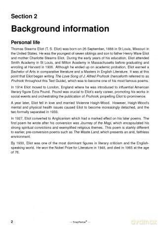 Selected Poems by T.S Eliot Text Guide: A-Level English Literature Revision Book | Includes Analysis, Key Quotes, Character Insights, and Sample Essays for Top Grades [KSIĄŻKA]