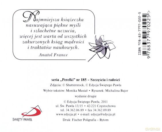 Perełka 185 - Szczęścia i radości w.2011 [KSIĄŻKA]