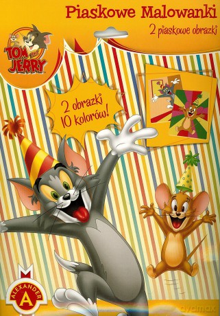 Piaskowe malowanki - 2 obrazki - Tom and Jerry ALEX [SZKOŁA]