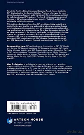 SIP: Understanding the Session Initiation Protocol, Fourth Edition: UNDERSTANDING THE SESSION 4TH ED [KSIĄŻKA]