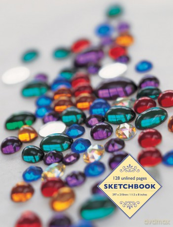 Sketchbook: Glass Beads: 128 Unlined Pages [KSIĄŻKA]