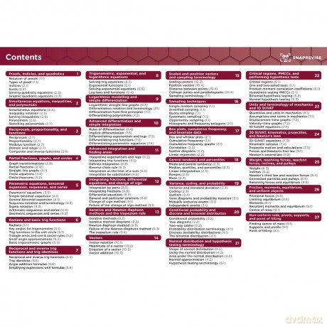 SnapRevise A-Level Edexcel Maths Summary Sheets [KSIĄŻKA]