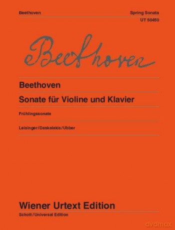 Sonate für Violine und Klavier: "Frühlingssonate". op. 24. violin and piano. [KSIĄŻKA]