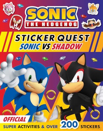 Sonic the Hedgehog Sticker Quest: Sonic vs Shadow: Sticker Activity Book packed with puzzles and over 200 stickers! Perfect for fans of the games, movies and TV shows [KSIĄŻKA]
