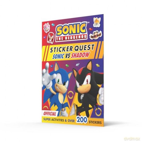 Sonic the Hedgehog Sticker Quest: Sonic vs Shadow: Sticker Activity Book packed with puzzles and over 200 stickers! Perfect for fans of the games, movies and TV shows [KSIĄŻKA]