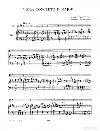 Stamitz: Concerto in D Op.1 [KSIĄŻKA]
