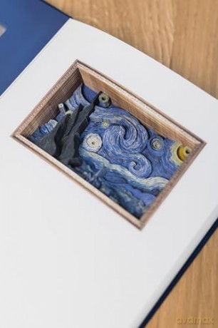 Starry Night 3D Notebook, Artistic Design [KSIĄŻKA]