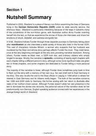 Stasiland Text Guide: A-Level English Literature Revision Book | Includes Analysis, Key Quotes, Character Insights, and Sample Essays for Top Grades [KSIĄŻKA]