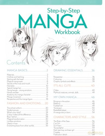 Step-by-Step Manga Workbook [KOMIKS]