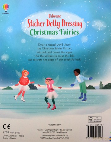 Sticker Dolly Dressing Christmas Fairies [KSIĄŻKA]