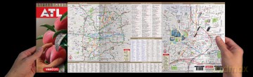 Streetsmart Atlanta Map by Vandam: Laminated pocket size Center City Street Map to Atlanta: 28 [KSIĄŻKA]