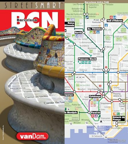 Streetsmart Barcelona Map by Vandam: 42 [KSIĄŻKA]