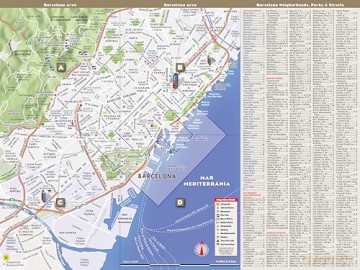 Streetsmart Barcelona Map by Vandam: 42 [KSIĄŻKA]