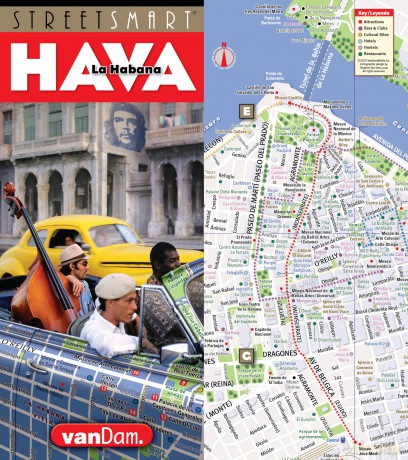 StreetSmart Havana Map by VanDam - City Street Map of Havana - Laminated folding pocket size city travel map [KSIĄŻKA]