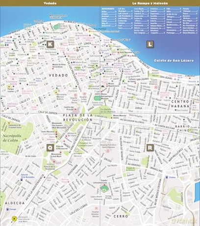 StreetSmart Havana Map by VanDam - City Street Map of Havana - Laminated folding pocket size city travel map [KSIĄŻKA]