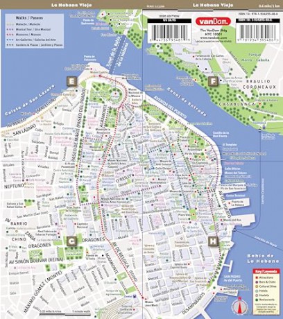 StreetSmart Havana Map by VanDam - City Street Map of Havana - Laminated folding pocket size city travel map [KSIĄŻKA]
