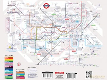 StreetSmart London Map by VanDam - City Street Map of London, England - Laminated folding pocket size city travel and Tube map with all museums, attractions, hotels and sights; 2018 Edition [KSIĄŻKA]
