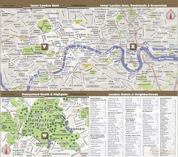 StreetSmart London Map by VanDam - City Street Map of London, England - Laminated folding pocket size city travel and Tube map with all museums, attractions, hotels and sights; 2018 Edition [KSIĄŻKA]