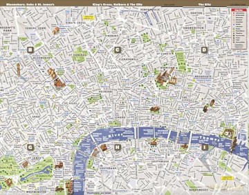 StreetSmart London Map by VanDam - City Street Map of London, England - Laminated folding pocket size city travel and Tube map with all museums, attractions, hotels and sights; 2018 Edition [KSIĄŻKA]
