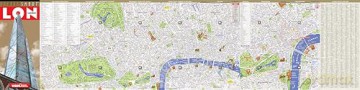 StreetSmart London Map by VanDam - City Street Map of London, England - Laminated folding pocket size city travel and Tube map with all museums, attractions, hotels and sights; 2018 Edition [KSIĄŻKA]