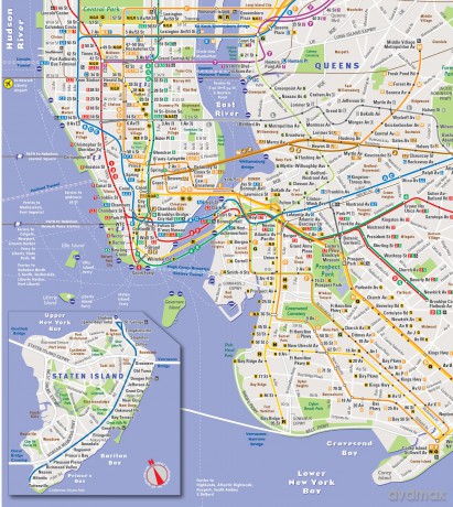 Streetsmart NYC Transit Map by Vandam: Transit Edition: 6 [KSIĄŻKA]