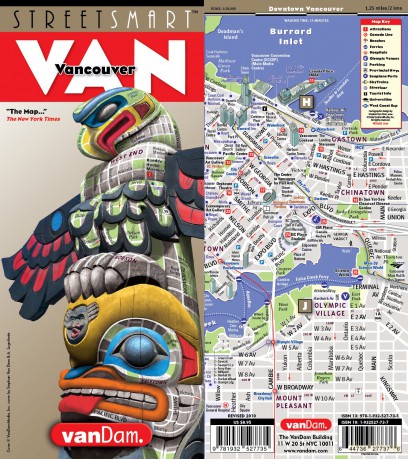 Streetsmart Vancouver by Vandam Streetsmart Vancouver by Vandam: Laminated pocket size city street map to Vancouver: 25 [KSIĄŻKA]