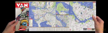 Streetsmart Vancouver by Vandam Streetsmart Vancouver by Vandam: Laminated pocket size city street map to Vancouver: 25 [KSIĄŻKA]