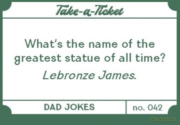 Take-a-Ticket: Dad Jokes: 200 Tear-Off Laughs [KSIĄŻKA]