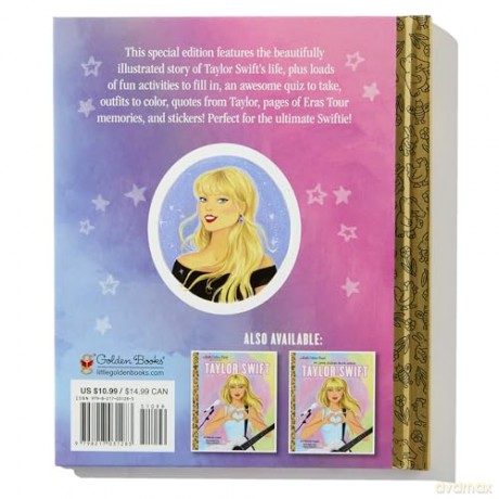 Taylor Swift Ultimate Fan Edition Little Golden Book Biography: 22 Bonus Pages! Stickers! [KSIĄŻKA]