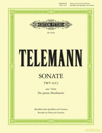 Telemann: Sonata in C form 'Getreuen Musikmeister' [KSIĄŻKA]