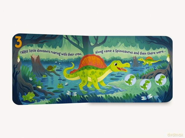 Ten Little Dinosaurs: A Counting Storybook [KSIĄŻKA]
