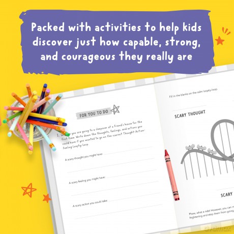 The Anxiety Busting Workbook for Kids: Fun CBT Activities to Squash Your Fears and Worries [KSIĄŻKA]