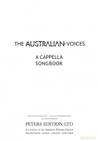 The Australian Voices A Cappella Songbook [KSIĄŻKA]