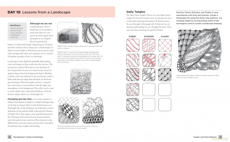 The Beginner's Guide to Zentangle: A Month-Long Course in Creative Drawing for Relaxation, Inspiration, and Fun! [KSIĄŻKA]