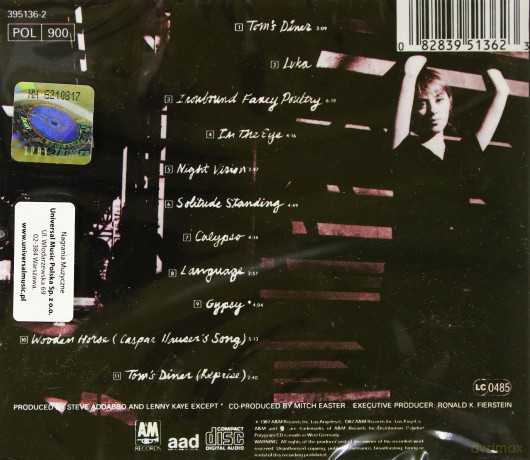 Suzanne Vega: Solitude Standing [CD]