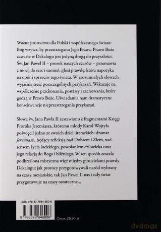 Proroctwo. Dekalog według św. Jana Pawła II [KSIĄŻKA]