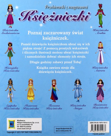 Przebieranka magnetyczna - Księżniczki [KSIĄŻKA]