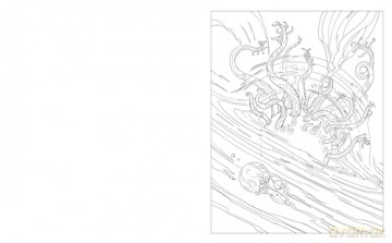 The Cosmic Horror Colouring Book: Over 60 Terrifying Images to Colour [KSIĄŻKA]