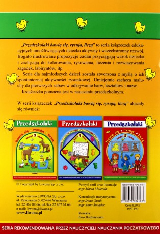 Przedszkolaki - zeszyt 3-latka LIWONA [KSIĄŻKA]