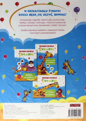 Przedszkole żyrafki. 4-latek Teczka [KSIĄŻKA]