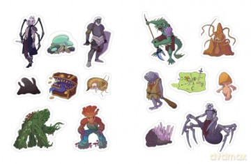 The Düngeonmeister RPG Sticker Book: 500+ Stickers to Level Up Your Campaign [KSIĄŻKA]