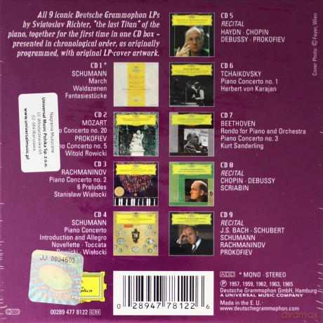 Sviatoslav Richter: Pianist Of The Century Complete Recordin [9CD]