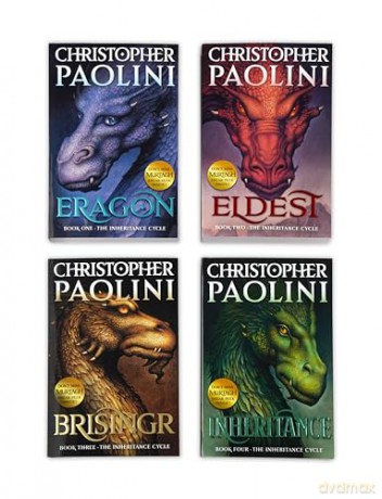 The Inheritance Cycle Series 4 Book Set Collection Eragon, Eldest, Brisngr: Eragon; Eldest; Brisingr; Inheritance [KSIĄŻKA]